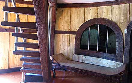 Wooden Seat and Stairs